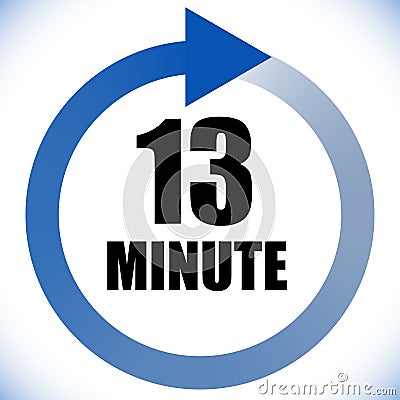 Numbers, numerals dial illustration. Time, duration and schedule concept icon. Turnaround time TAT icon. Counter, countdown Vector Illustration