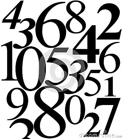 Numbers puzzle Vector Illustration