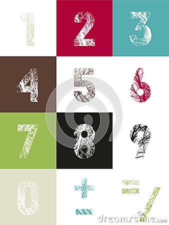 Numbers and signs Stock Photo