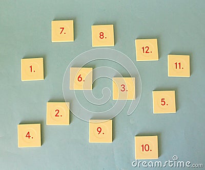 Numbers Stock Photo