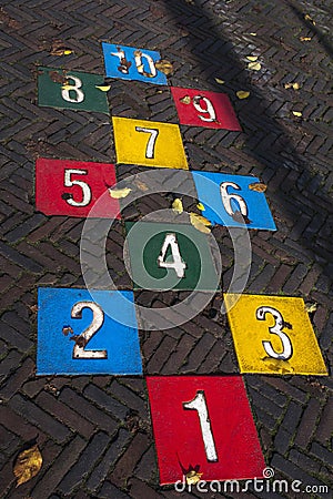 Numbers from 1 to 10 Stock Photo