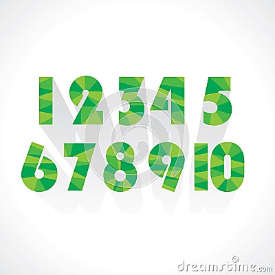 Numeric number Vector Illustration