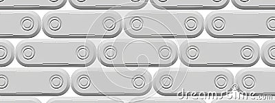 Numerous buttons and panels Geometric identity of cyber city Gray Abstract, Elegant and Modern 3D Rendering image Stock Photo