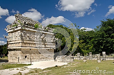 Nunnery ruin at Chichen Itza Stock Photo