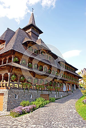 Nuns house at barsana monastery Stock Photo