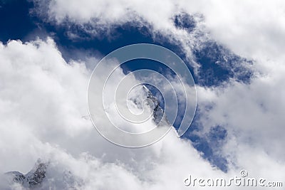 Nuptse - Nepal Stock Photo