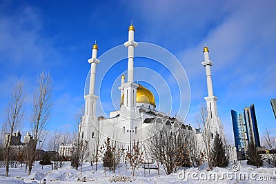 The NUR ASTANA mosque in Astana / Kazakhstan Editorial Stock Photo