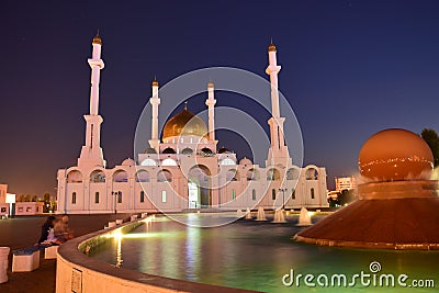 Nur-Astana Mosque in Astana / Kazakhstan Editorial Stock Photo