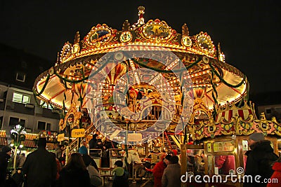 Christmas carousel, Germany Editorial Stock Photo