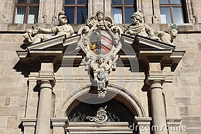 Nuremberg City Hall Stock Photo