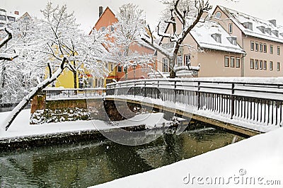 Nuremberg, Germany -snowy day Stock Photo