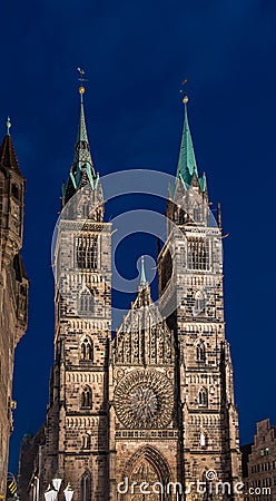 Nuremberg-Germany-St.Lawrence church (Lorenzkirche) Stock Photo