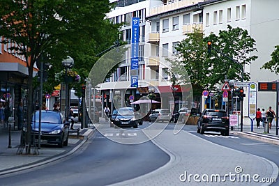 Nuremberg street Hanau Editorial Stock Photo