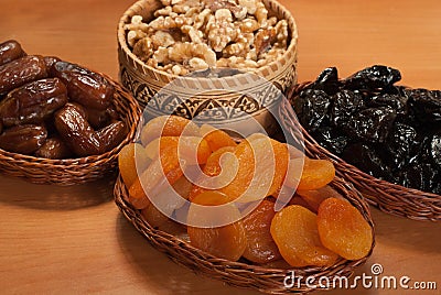 Nurs and dry fruits Stock Photo