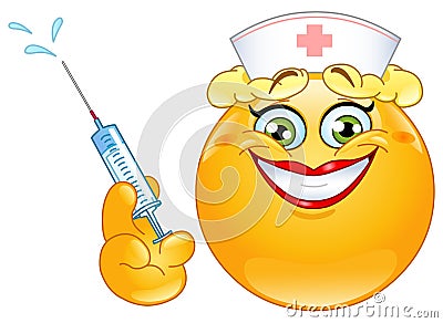 Nurse emoticon Vector Illustration