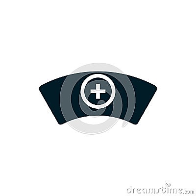 Nurse hat icon medical symbol Vector Illustration