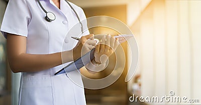 Nurse in the hospital Stock Photo