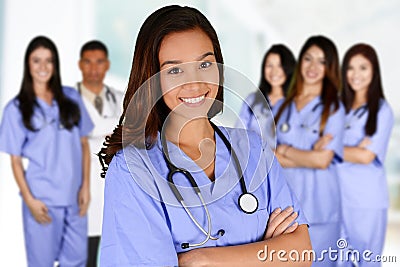 Nurse In Hospital Stock Photo
