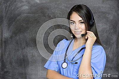 Nurse In Hospital Stock Photo