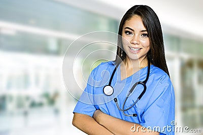 Nurse In Hospital Stock Photo