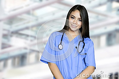 Nurse In Hospital Stock Photo