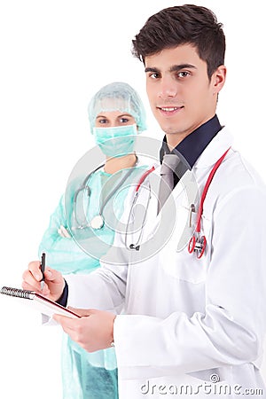 Nurse and medic Stock Photo