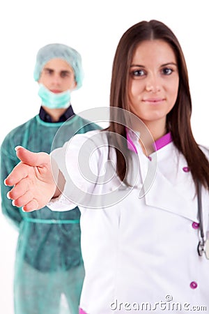 Nurse and medic Stock Photo