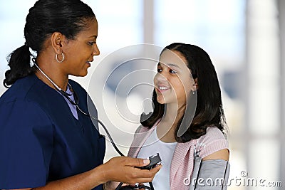 Nurse and Patient Stock Photo