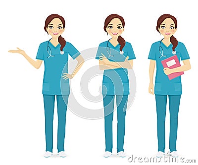 Nurse set Vector Illustration