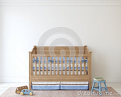 Interior of nursery. 3d render. Stock Photo