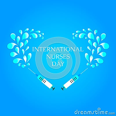Nurses day poster Vector Illustration