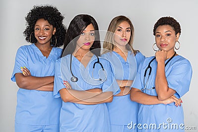 Group Of Nurses Stock Photo