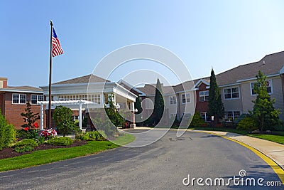 Nursing home Entrance Stock Photo