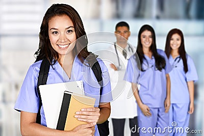 Nursing School Graduate Stock Photo