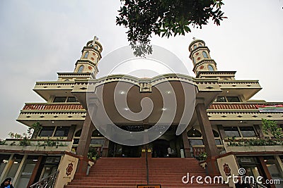 NURUL BADAR Mosque is one of beutiful mosque in South Jakarta, Indonesia. Editorial Stock Photo