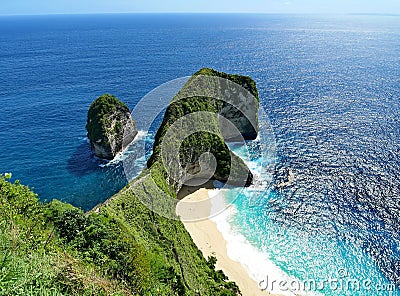 Nusa Penida Island nice ocean view nice beach Bali Stock Photo