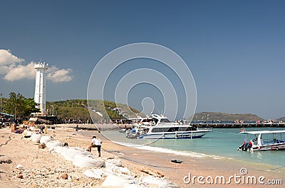 Toya Pakeh harbour. Nusa Penida. Bali province. Indonesia Editorial Stock Photo