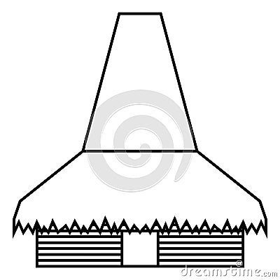 Nusa tenggara timur traditional house vector illustration design Vector Illustration