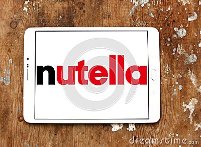 Nutella chocolate brand logo Editorial Stock Photo