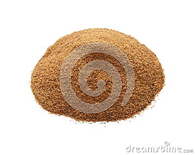 Nutmeg powder , indian spice Stock Photo