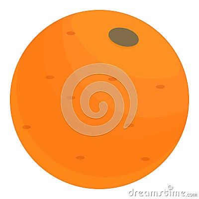 Nutrient orange icon, cartoon style Vector Illustration