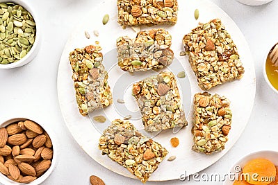 Nutrition bar, granola Stock Photo