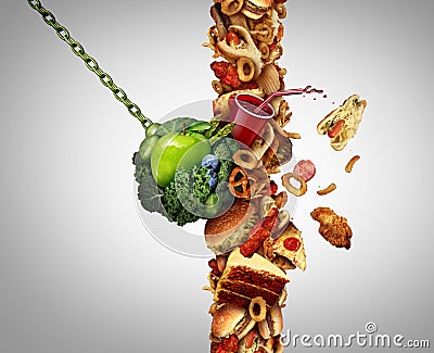 Nutrition Detox Concept Cartoon Illustration
