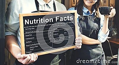 Nutrition Facts Health Medicine Eatting Food Diet Concept Stock Photo