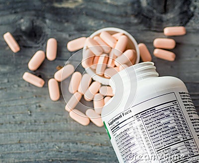 Nutritional supplements Stock Photo