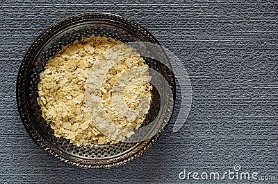 Nutritional Yeast Flakes Stock Photo