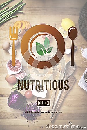 Nutritious Eating Food Health Nourishment Diet Concept Stock Photo