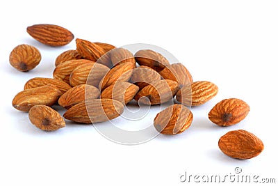 Nuts almonds Stock Photo