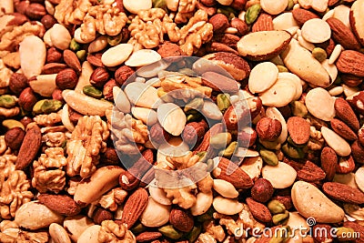 Nuts assortment Stock Photo