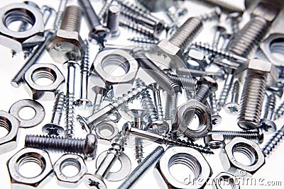 Nuts & bolts Stock Photo